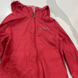 Girls Columbia windbreaker/ rain coat. Size 7/8